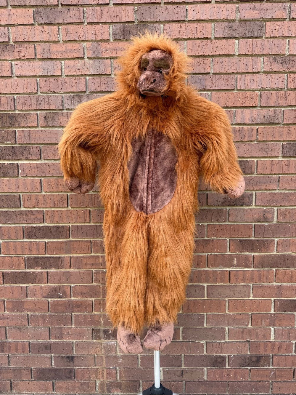 Vintage Chrisha Playful Plush Toddler Jumpsuit Halloween Costume Gorilla Ape 2-4
